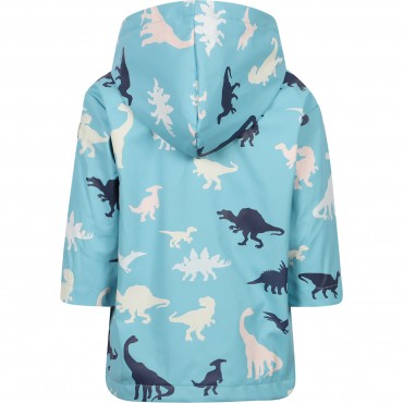 Prehistoric Dinos Color Changing Raincoat in Blue