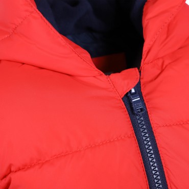 Logo Padded Jacket in Red