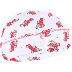 Christmas Traditions Baby Cap in White