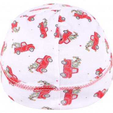 Christmas Traditions Baby Cap in White