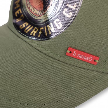 Big Shark Logo Cap in Green