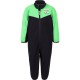 Fleece First Layer Logo Ski Overall in Green and Black