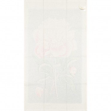 Peony Print Vintage Tea Towel